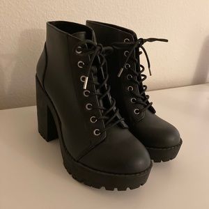 H&M Faux Leather Boots Bootie